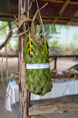 Handmade craft works by elderly people, located in the craft village, Mahe Seychelles