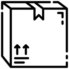 package box outline vector icon