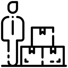 package manager outline vector icon