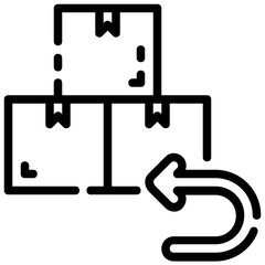 return package outline vector icon