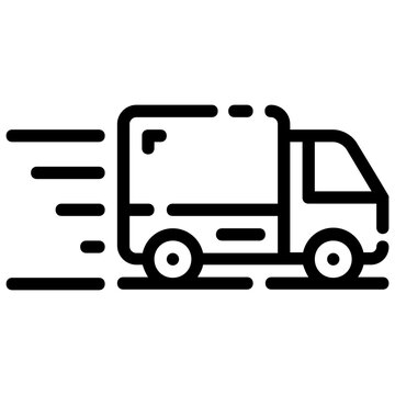 recommend clip art: fast shipping outline vector icon