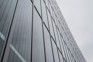 modern glass building with skyscraper windows
