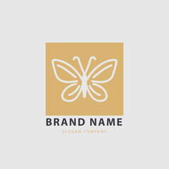 Butterfly logo. Luxury butterfly logo icon vector. Universal premium butterfly symbol logo. Butterfly conceptual simple icon.