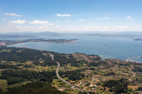 Barbanza and Ria de Arousa. Aerial photography. Galicia, La Coru&ntilde;a, Spain.
North side