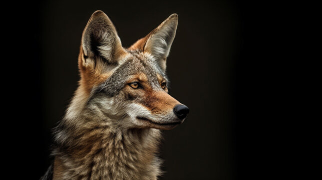 close up of a fox HD 8K wallpaper Stock Photographic Image