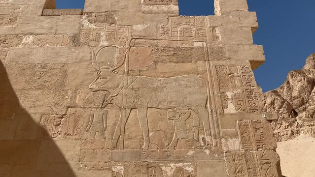 Relief im Totentempel der Hatschepsut