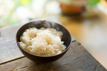 土鍋で炊いたごはん