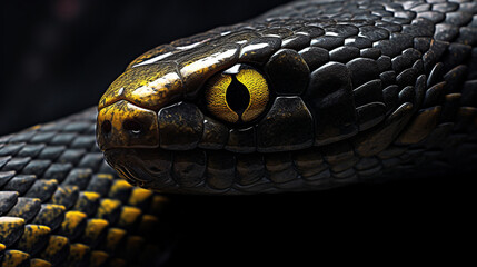 close up of a snake HD 8K wallpaper Stock Photographic Image