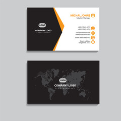creative business card and name card,horizontal simple clean template vector design