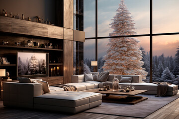 living room interior.generative ai