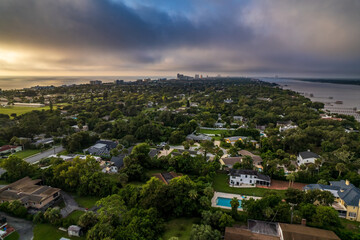 Aerial drone photo of Ormond Beach, Florida