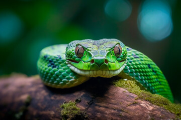 Fototapeta premium Shot Island Pit Viper