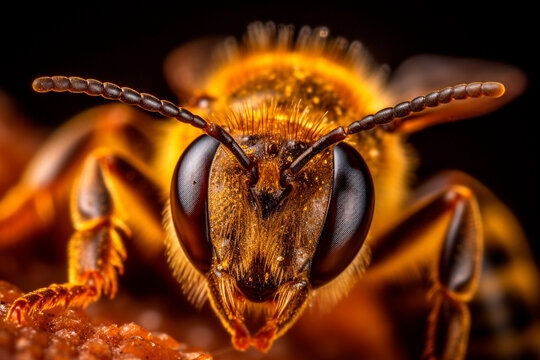 Macro bee shot