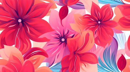 Obraz premium abstract floral background with flowers 