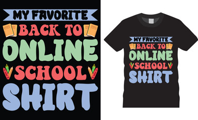 Welcome back to school typography t shirt design vector template.School t shirts design vector Illustration.Fully editable and premium vector graphic design.Ready for print poster, card, mug, pod.