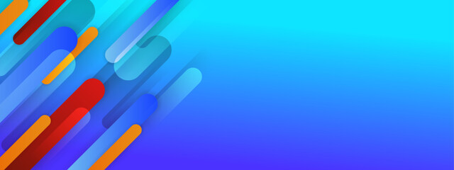 abstract colorful geometric banner