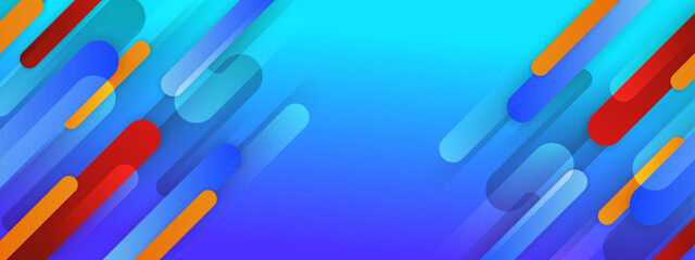 Set of template background design vector. Collection of creative abstract gradient vibrant colorful curve, geometric shape background. Design illustration for business card, cover, banner, wallpaper.