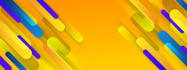 abstract colorful geometric banner