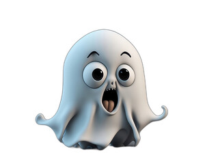 A funny cartoon ghost design PNG