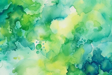 Fototapeta na wymiar Abstract Watercolor and Green Background .Generative Ai.