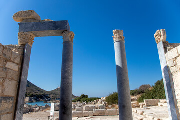 Fototapeta premium The ancient city of Knidos is in the Datca district of Muğla. 
