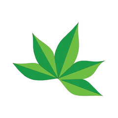 Cannabis leaf logo design and symbol vector. Medical marijuana Vector illustration.
