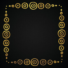 Golden luxury ornamental frame, Wedding, party, invitation background, Royal gold frame, antique, vintage gold style 54, abstract black gold.