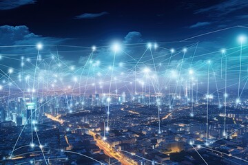 Cloud computing for digital storage and transfer big data on internet.futuristic.Generative AI