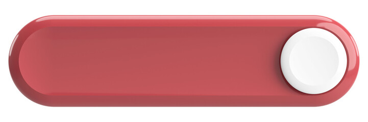 Fototapeta premium 3D button. Empty button. 3D illustration.