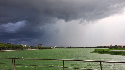 storm over the city