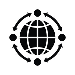 Global network icon.