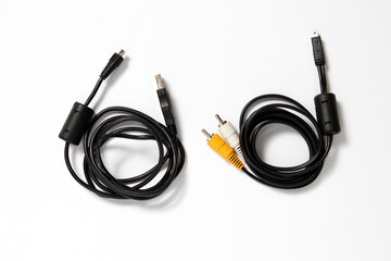 Digital camera audio video interface cable