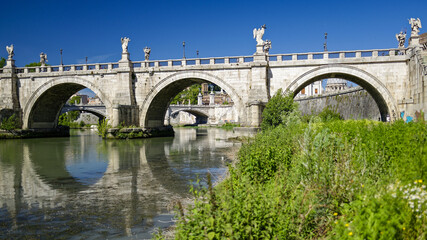 Le pont Sant'Angelo à rome