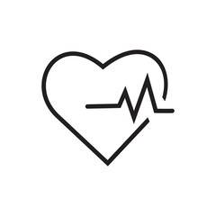 A heart icon or a broken heart, simple, unique, cute