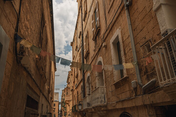Fototapeta na wymiar streets of Valletta, Malta