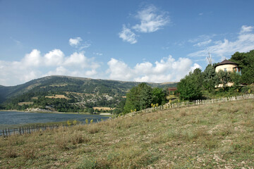 Fototapeta na wymiar In the city of Bolu, Turkey, Cubuk Lake is one of the important natural areas of the country.