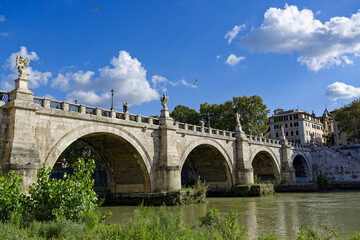 Fototapeta premium Le pont Sant'Angelo à rome