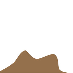 Illustration of Pile of Brown Soil