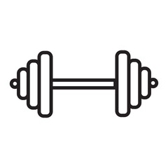 The unique and simple weightlifting icon is different from the others, it looks minimalist
