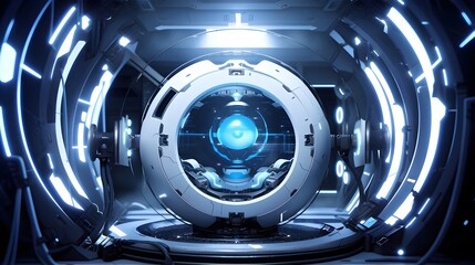  Explore the cutting-edge world of technology through a futuristic lens, capturing the sleek design and functionality of the latest gadgets and devices