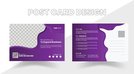 PostCard Template,Vector Template for Opening Invitation Editable. Postcard design, Corporate Professional Business Postcard Design, Event Card Design, Invitation Design,Editable creative corporate Po