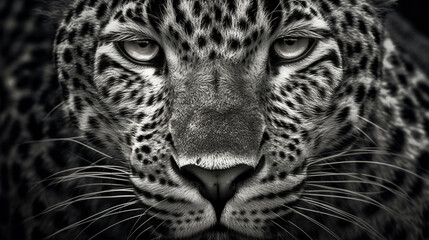 Fototapeta na wymiar close up portrait of a leopard HD 8K wallpaper Stock Photographic Image