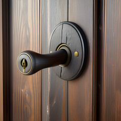 door handle and key