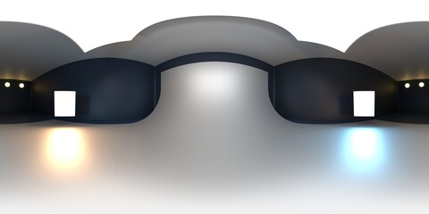 Full 360 degree hdri spherical panorama. 3D visualization 12K