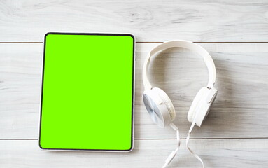 tablet mockup green screen