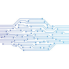 Abstract Technology Background, blue circuit board 