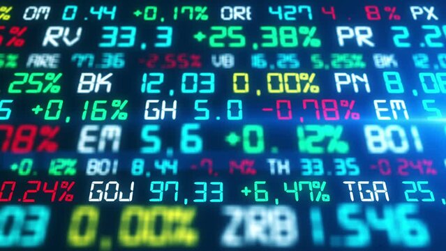 Beautiful Stock market background looped