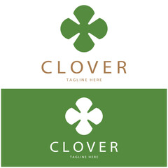 logo design inspiration icon illustration template vector clover or moringa leaves, for natural product design, health, medicine, clover and moringa agriculture, medicinal capsules