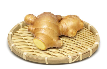 生姜のイラスト リアル セット