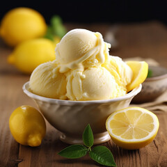 lemon flavored ice cream